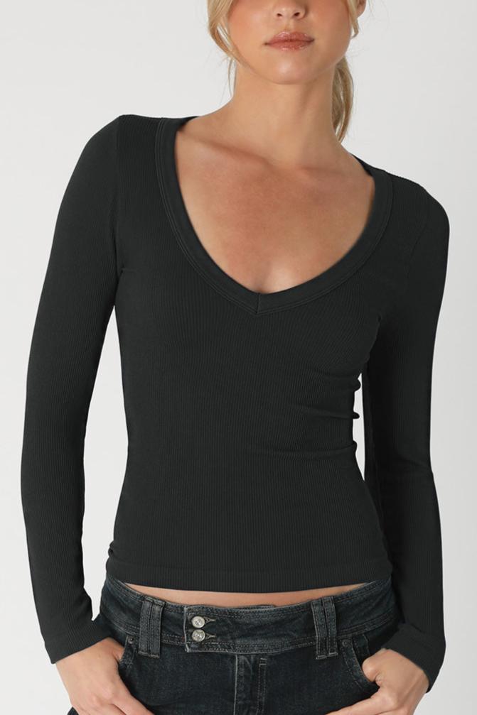 Kara Long sleeve Top | Black