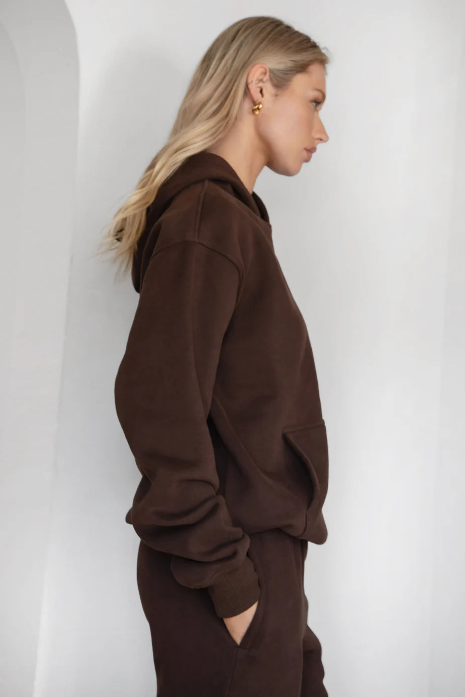 Lanie Pullover Hoodie | Dark Brown