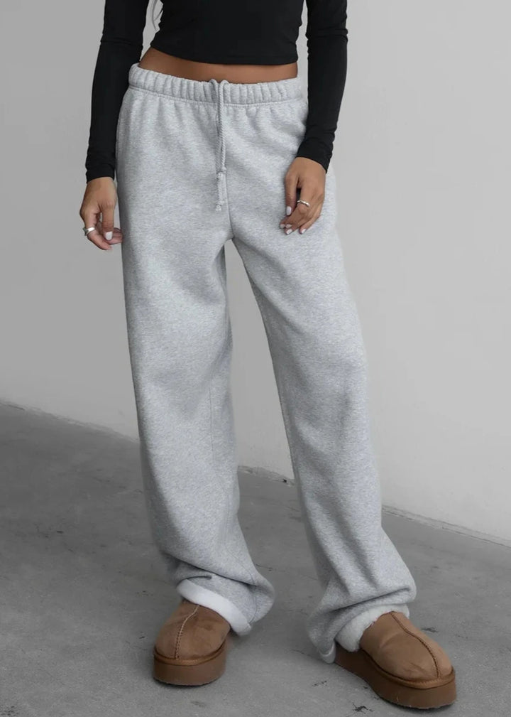 Lani Wide Leg Sweatpants | Heather Gray